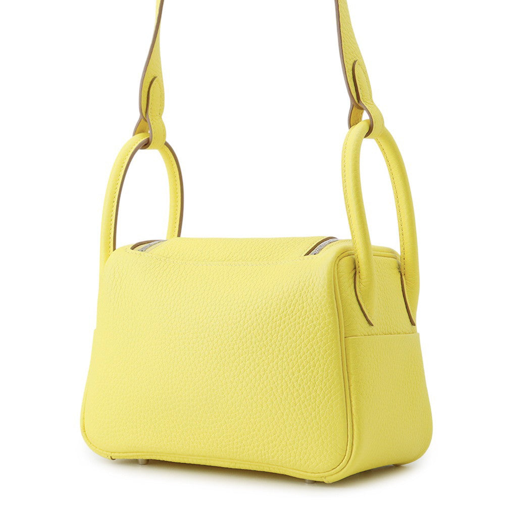 HERMES Lindy Lime Taurillon Clemence Size Mini