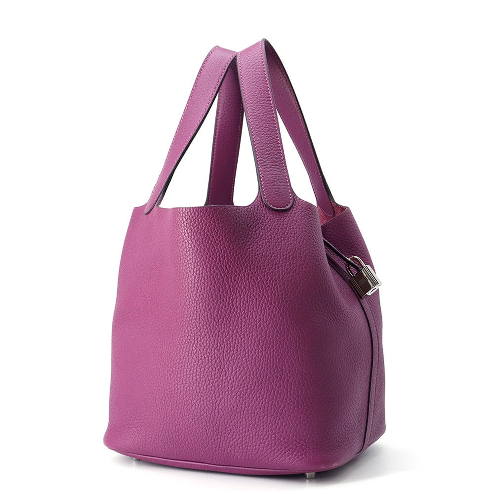 HERMES Picotin Lock Anemone Taurillon Clemence Size MM