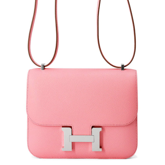 HERMES Constance3 Miroir Rose Confetti Epsom Size Mini