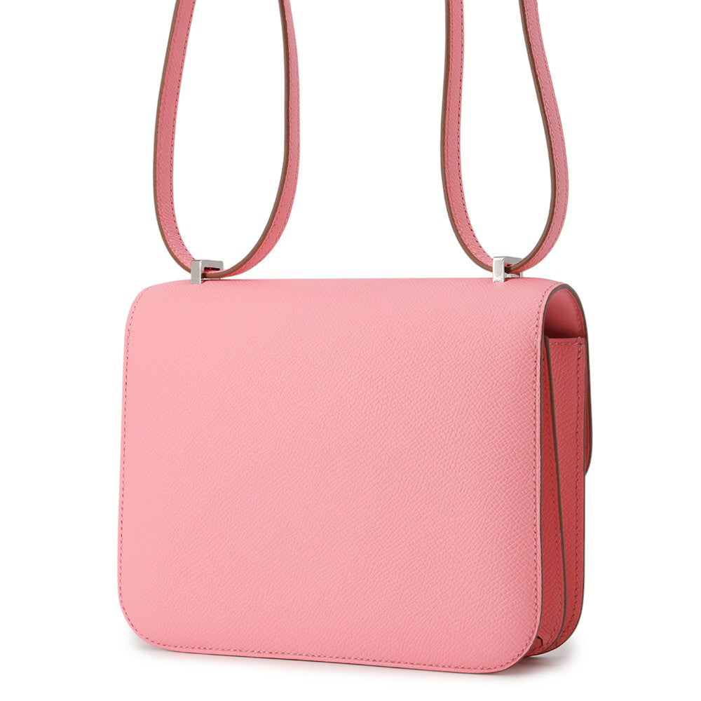 HERMES Constance3 Miroir Rose Confetti Epsom Size Mini