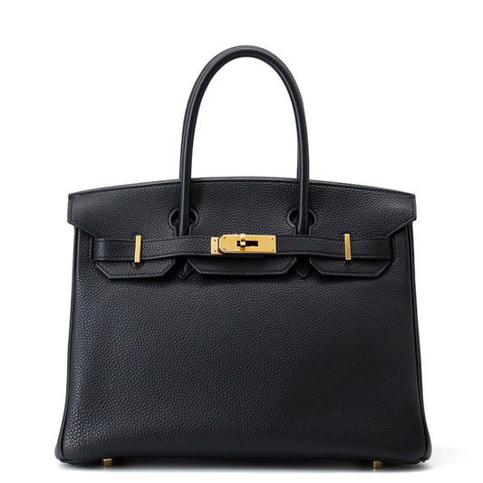 HERMES Birkin Black Togo Leather Size 30