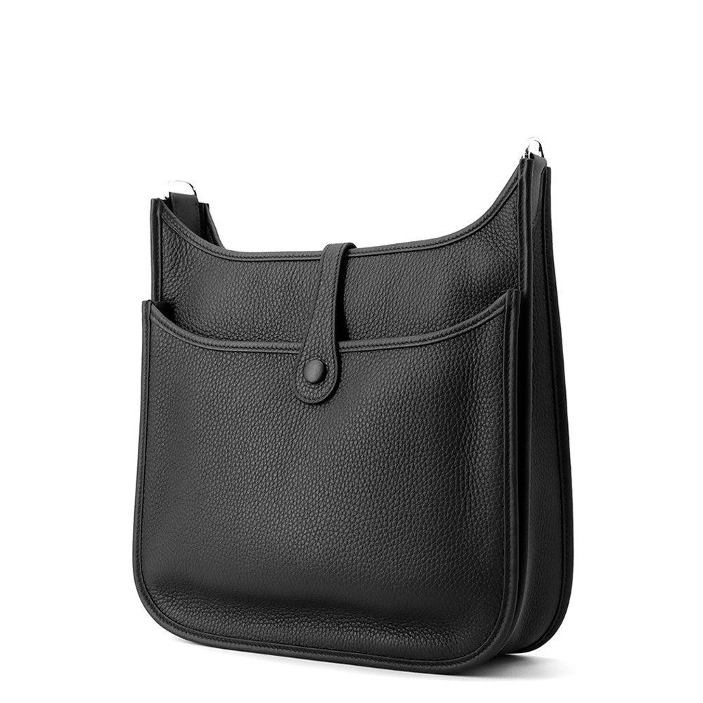 HERMES Evelyne3 Black Taurillon Clemence Size PM