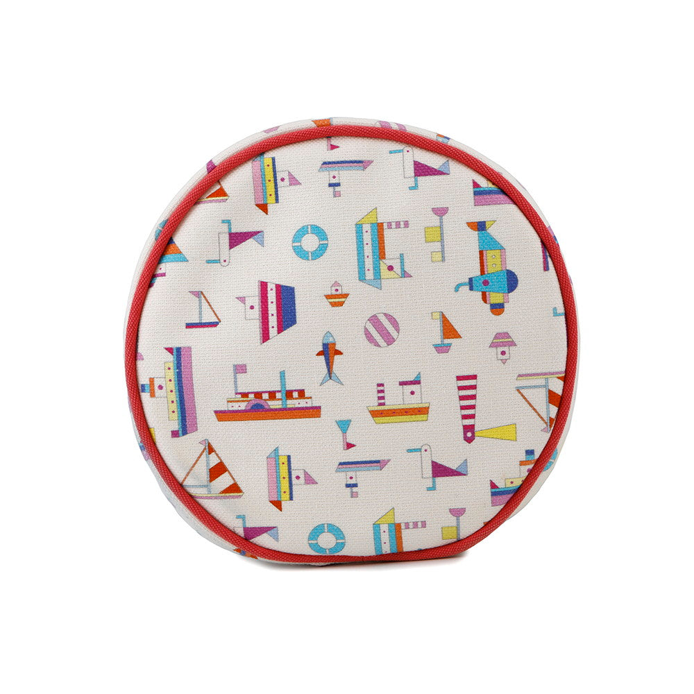 HERMES Petit Chartier Duffle Bag Multicolor Cotton