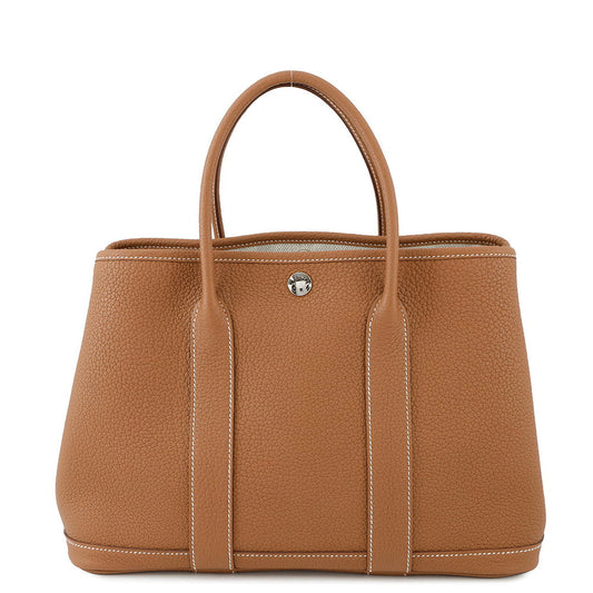 HERMES Garden Party Gold Negonda Leather Size TPM