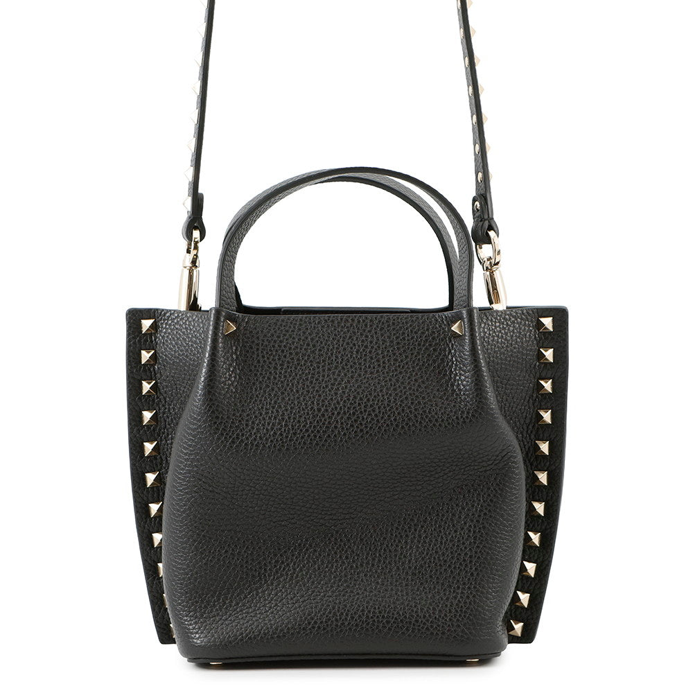 Valentino Garavani RockStudded Tote Bag Black5W5B0K68CDV Leather