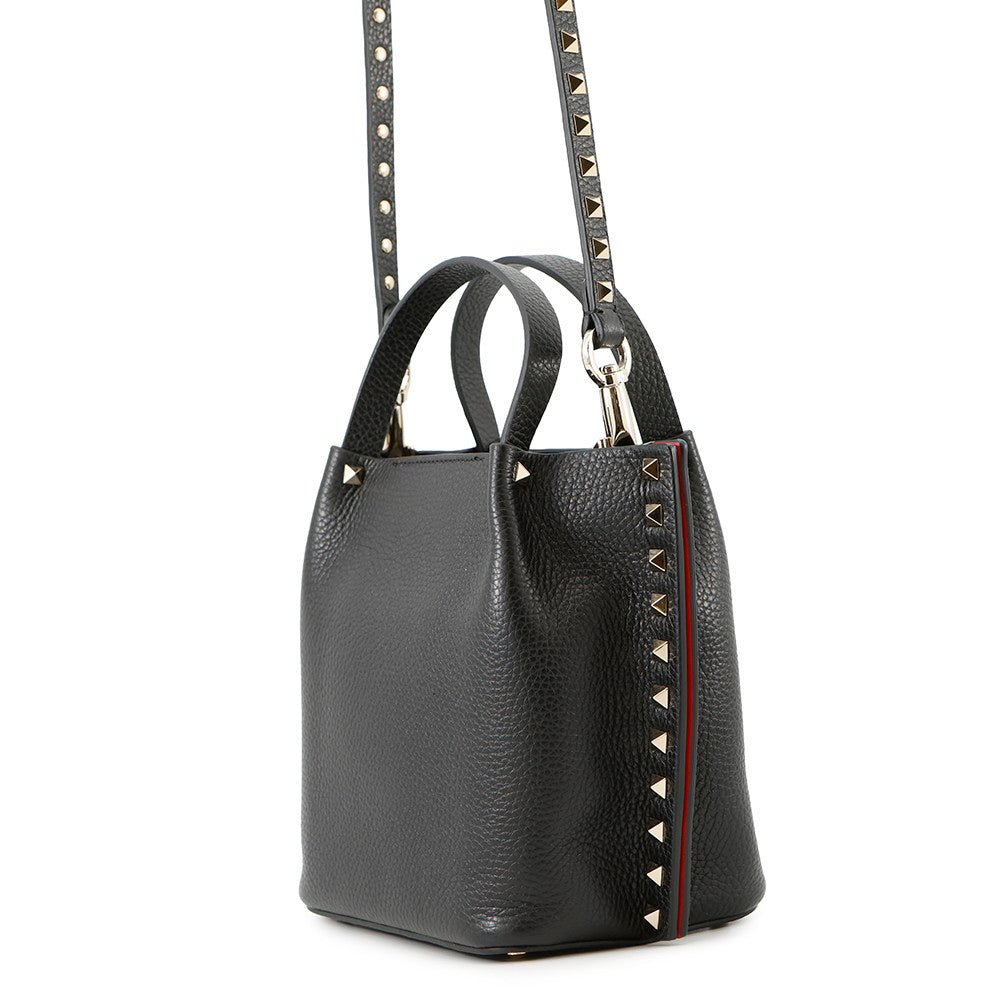 Valentino Garavani RockStudded Tote Bag Black5W5B0K68CDV Leather