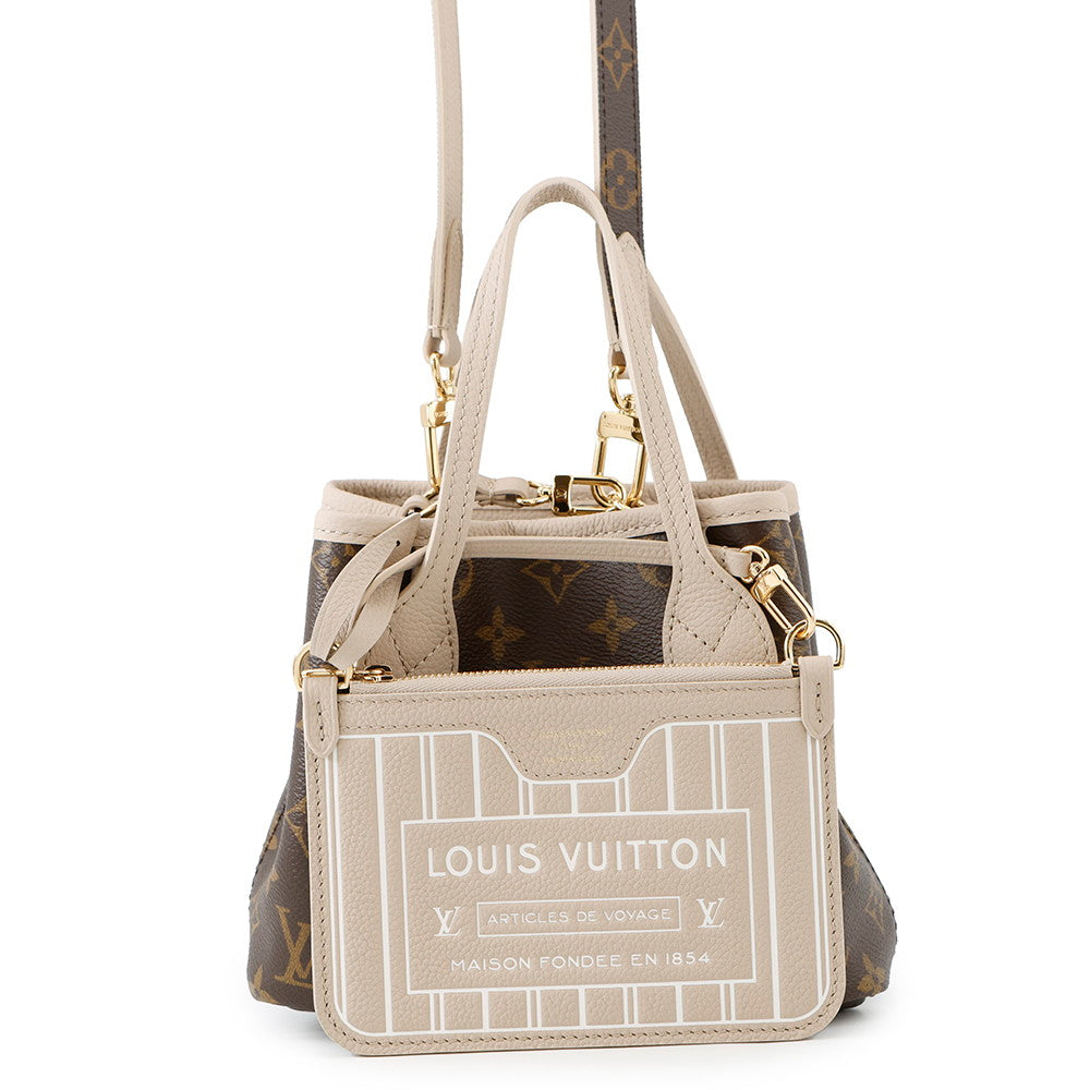 LOUIS VUITTON Neverfull・Inside Out Dark Fango/BrownM12109 Monogram Grain Leather Size BB