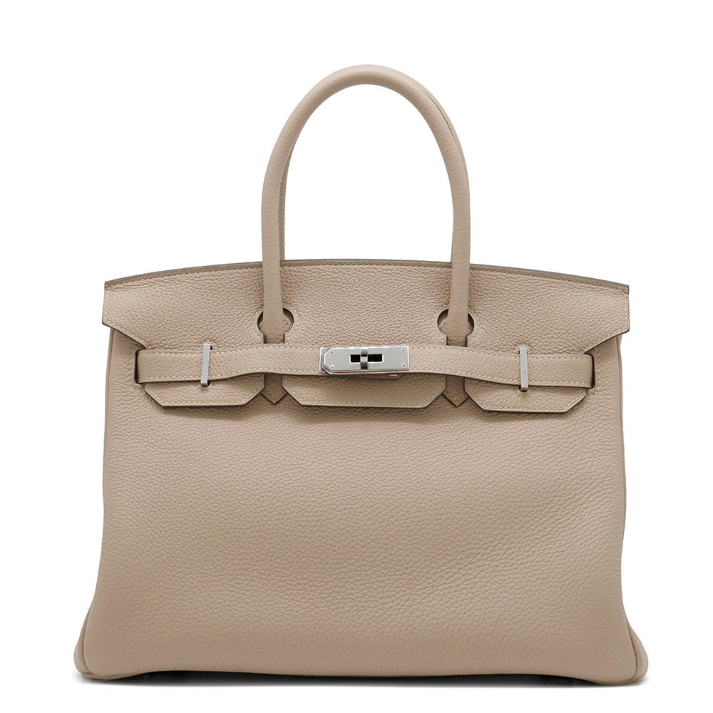 HERMES Birkin Gris Tourterelle Togo Leather Size 30