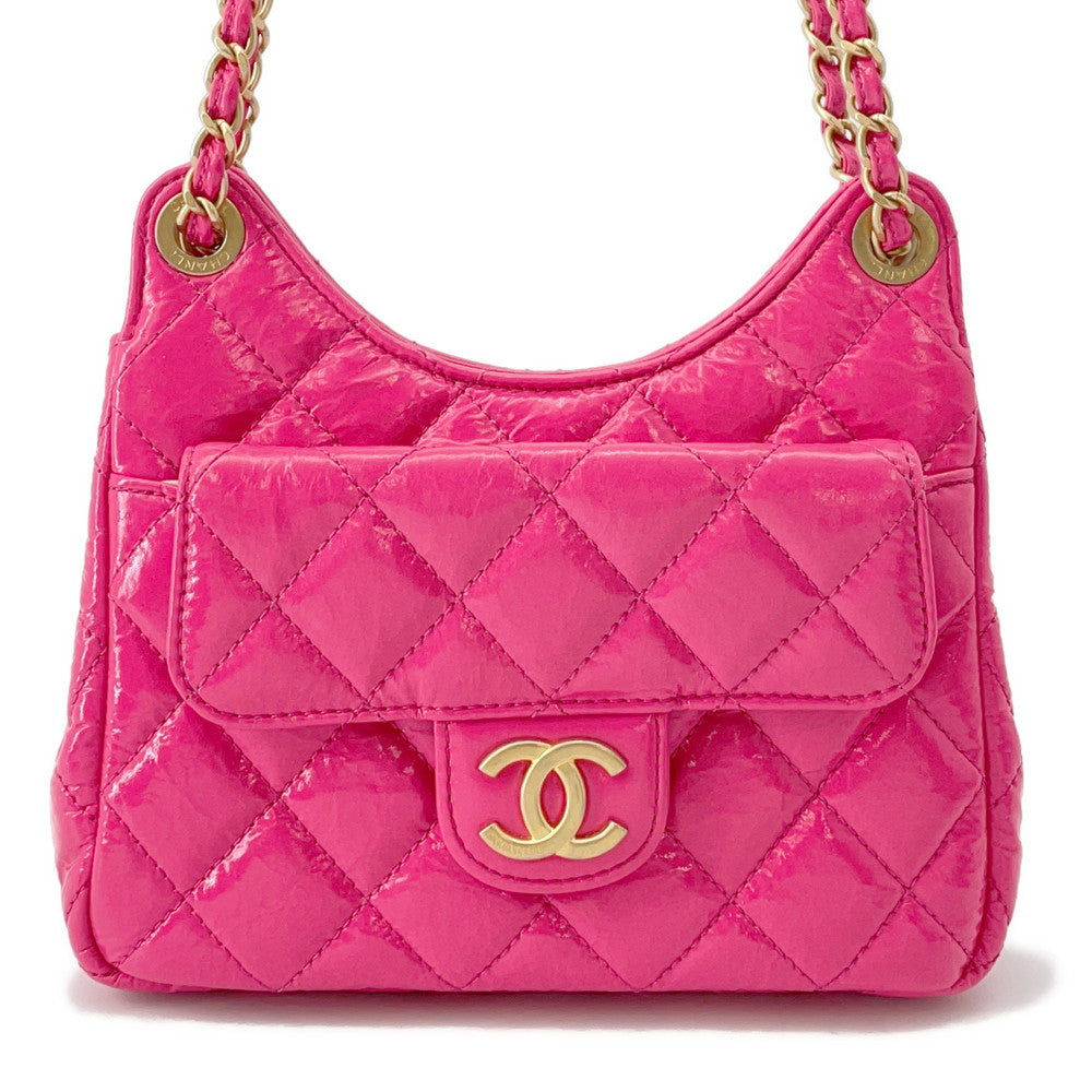 CHANEL Matelasse Hobo Bag PinkAS4323 Leather