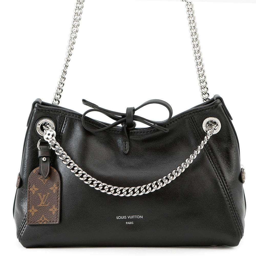 LOUIS VUITTON Carryall Vibe NoirM12888 Lamb Leather Size BB