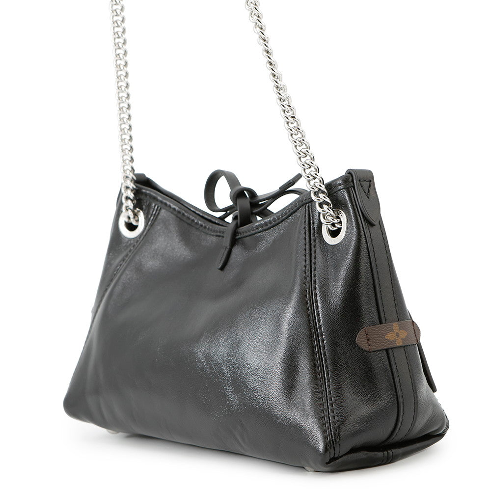 LOUIS VUITTON Carryall Vibe NoirM12888 Lamb Leather Size BB