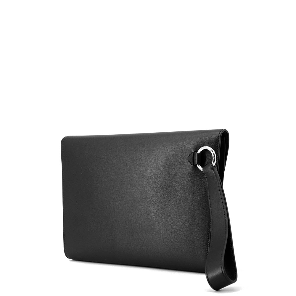 HERMES Novapolis Pouch Black Evercolor