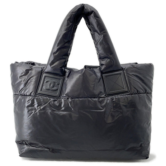CHANEL Coco Cocoon Tote Bag BlackA47108 Nylon Size Small