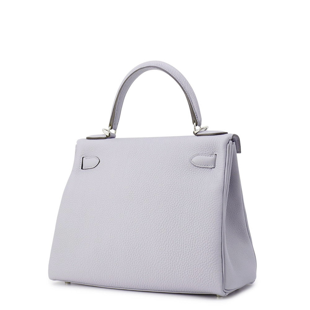 HERMES Kelly Retourne Green Pantan Togo Leather Size 28