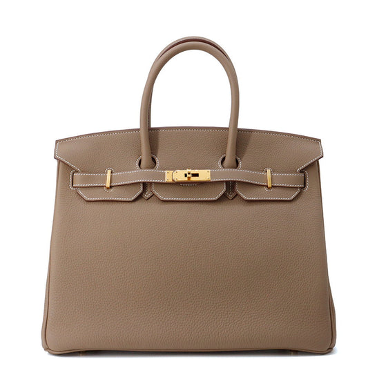 HERMES Birkin Etoupe Togo Leather Size 35