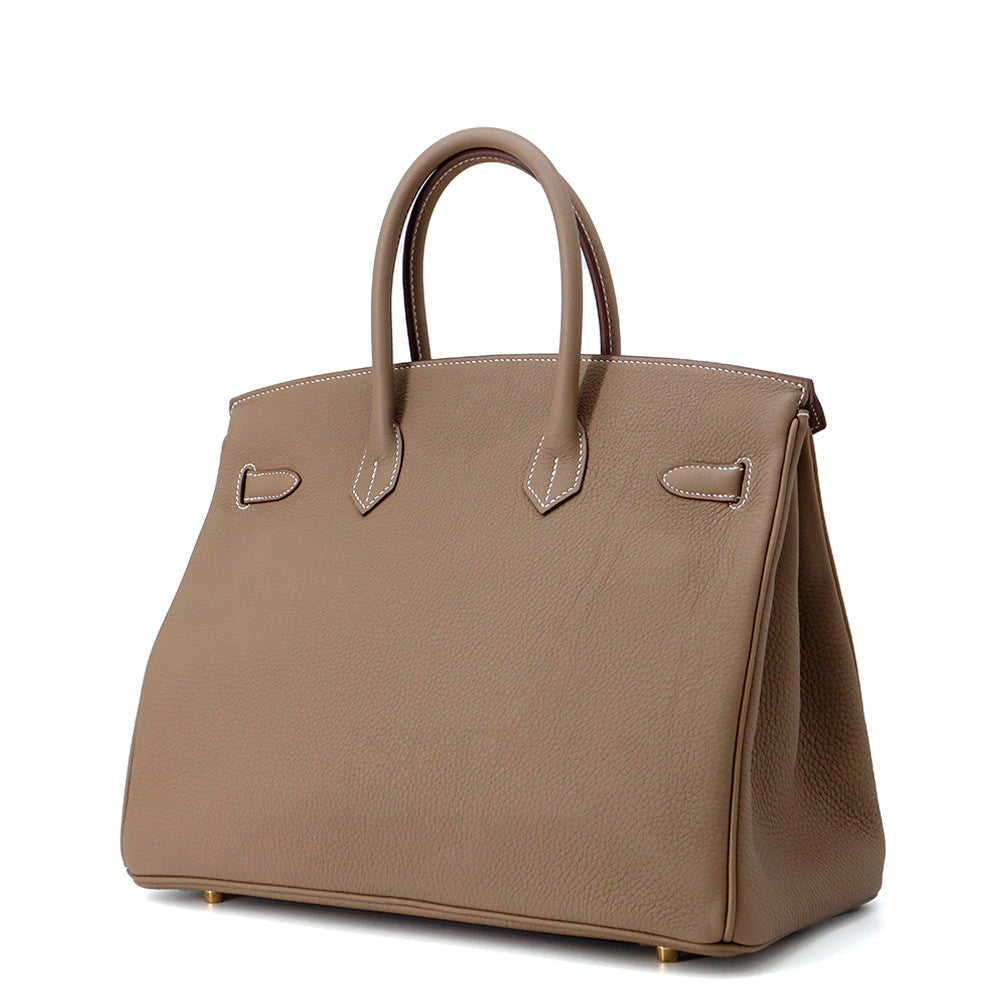HERMES Birkin Etoupe Togo Leather Size 35
