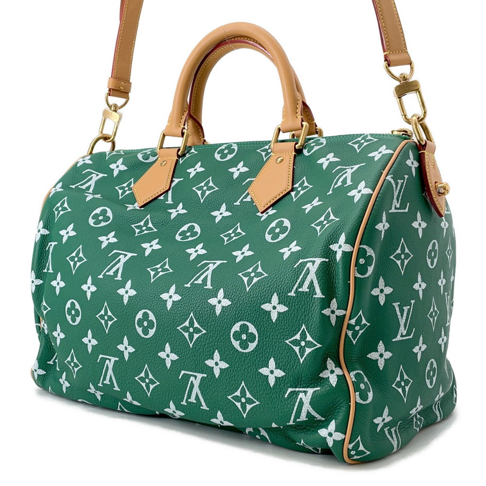 LOUIS VUITTON Speedy P9 Bandouliere Green/VertM24417 Calf Leather Size 40