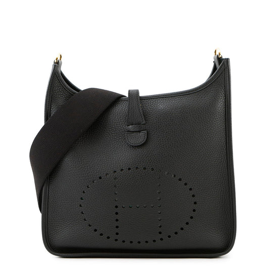 HERMES Evelyne3 Black Taurillon Clemence Size PM