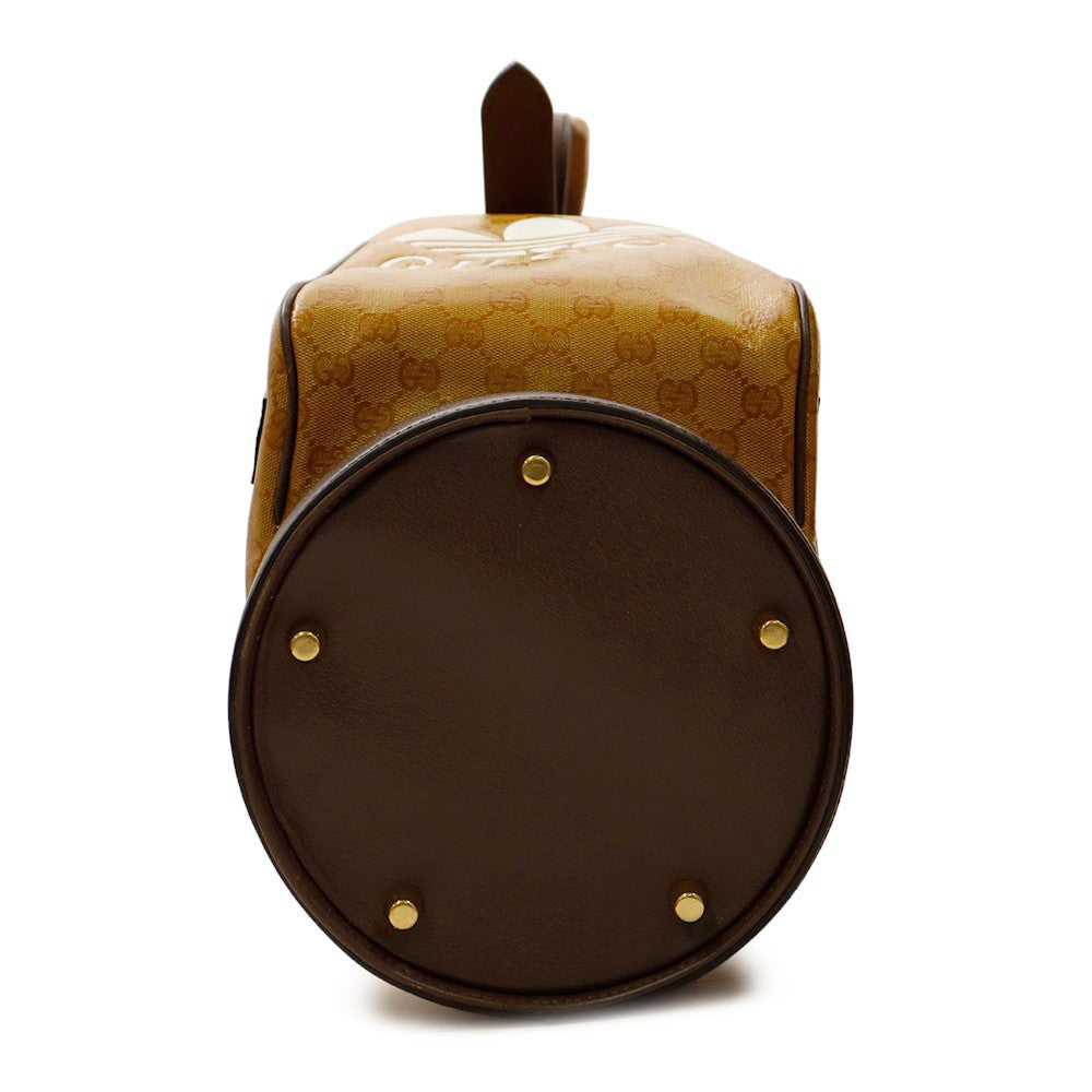 GUCCI Adidas collaboration GG Crystal golf bag Camel/Brown706711 Leather