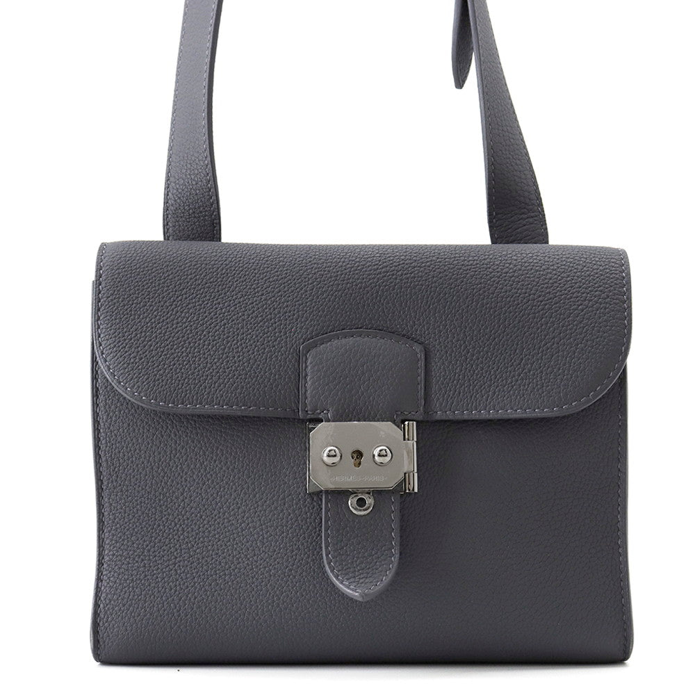 HERMES Sac A Depeches Ardoise Togo Leather Size 21