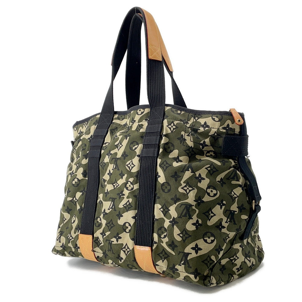 LOUIS VUITTON tray Green/Light Beige/NoirM95783 monogrammo flage