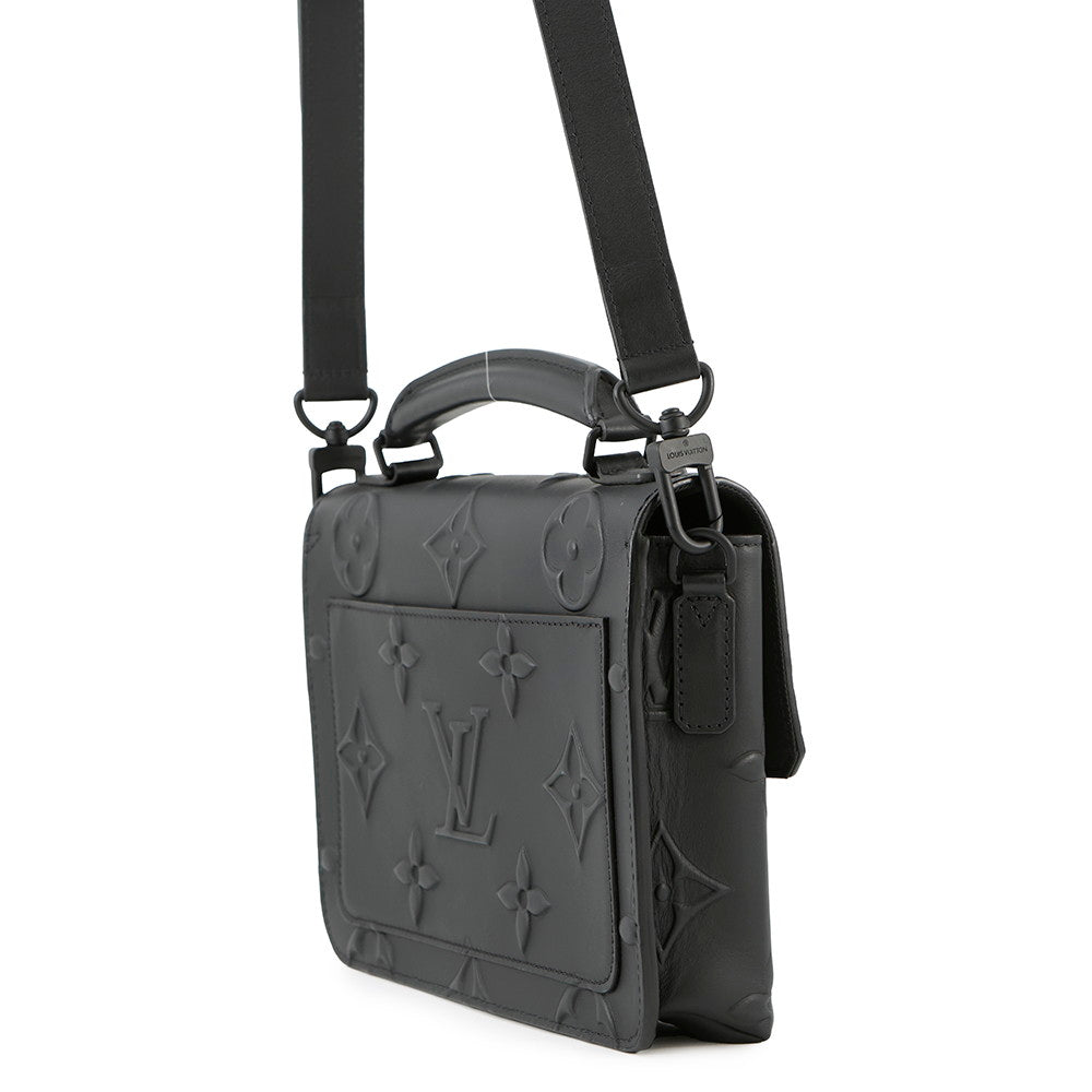 LOUIS VUITTON Ambassador NoirM58711 Monogram・Seal Size PM