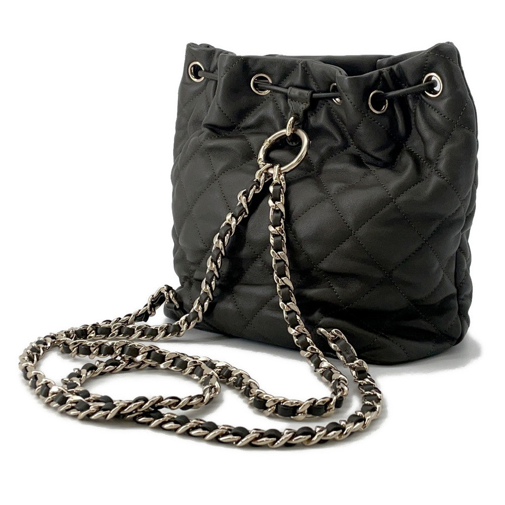 CHANEL Matelasse Backpack KhakiAS4342 Lambskin