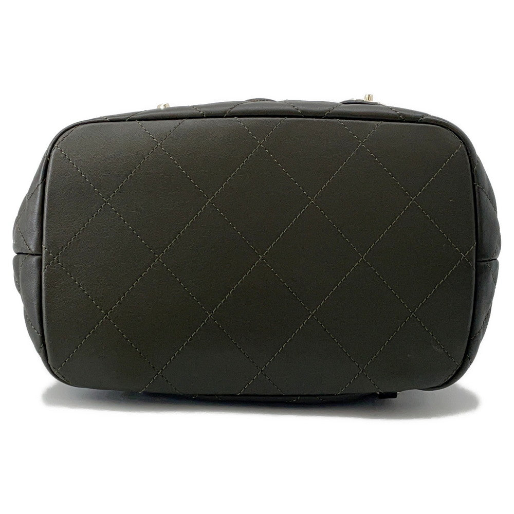 CHANEL Matelasse Backpack KhakiAS4342 Lambskin
