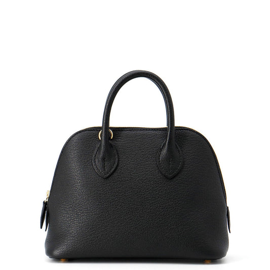 HERMES Bolide 1923 Black Chevre Myzore Goatskin Size Mini