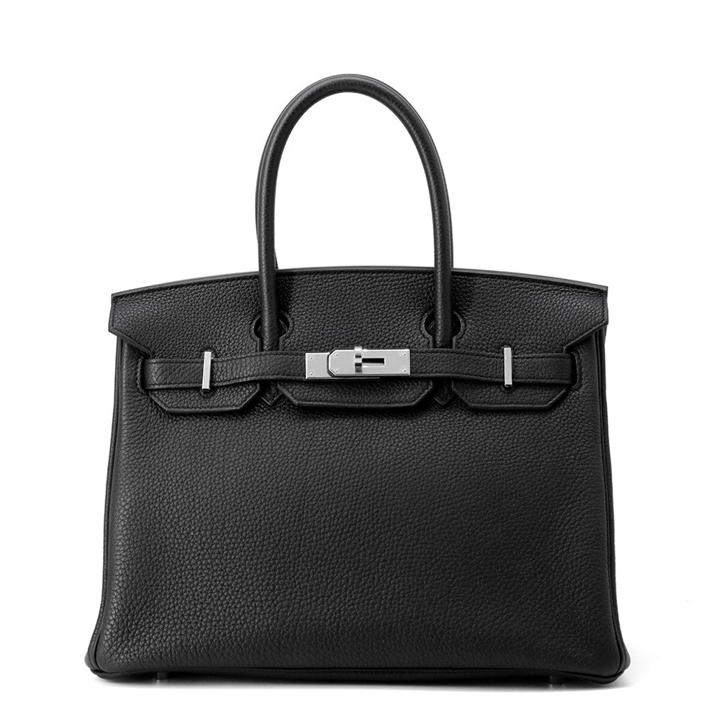 HERMES Birkin Black Togo Leather Size 30