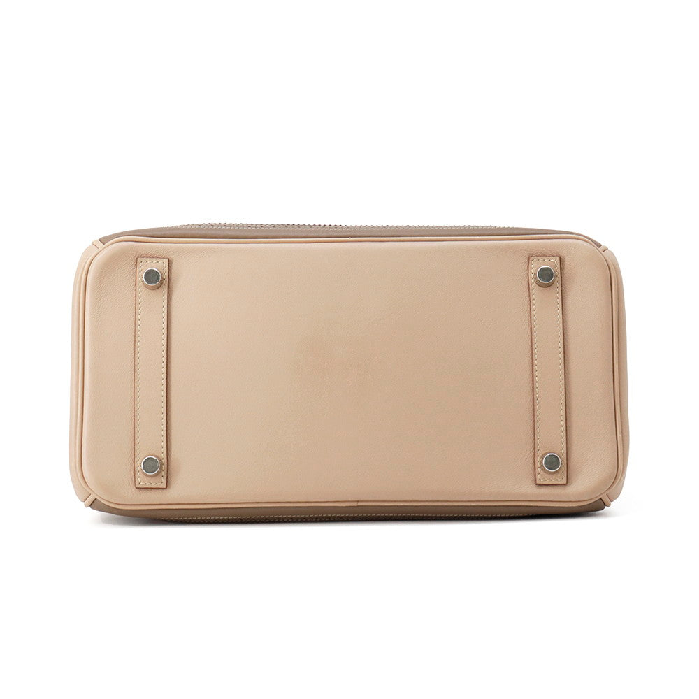 HERMES Birkin Ghillies Argile/Etoupe Swift Leather Size 30