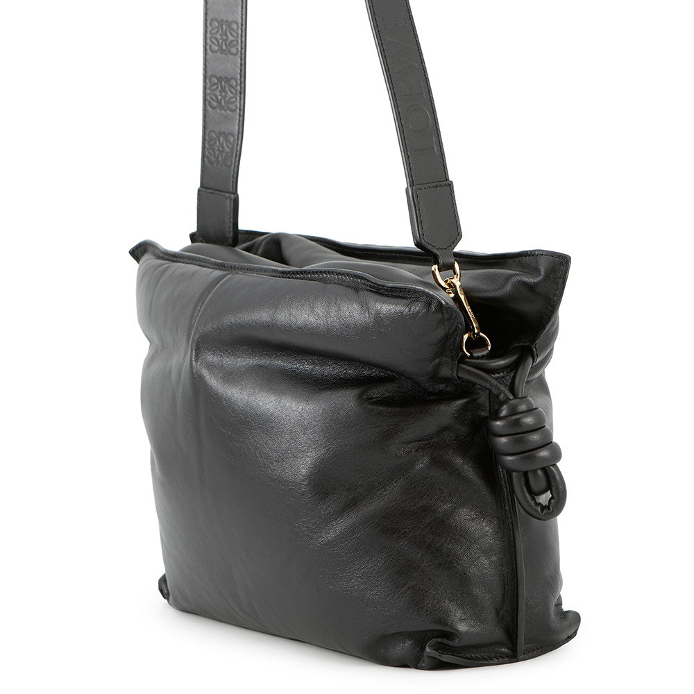 LOEWE Puffer Flamenco Clutch Bag BlackA411FC1X67 Leather