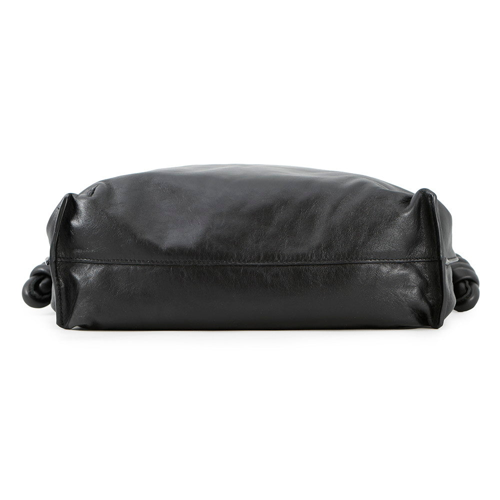 LOEWE Puffer Flamenco Clutch Bag BlackA411FC1X67 Leather