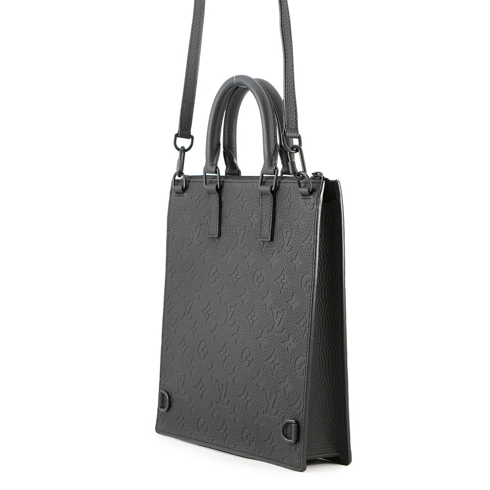 LOUIS VUITTON Sac Plat Messenger NoirM55924 Monogram・Taurillon