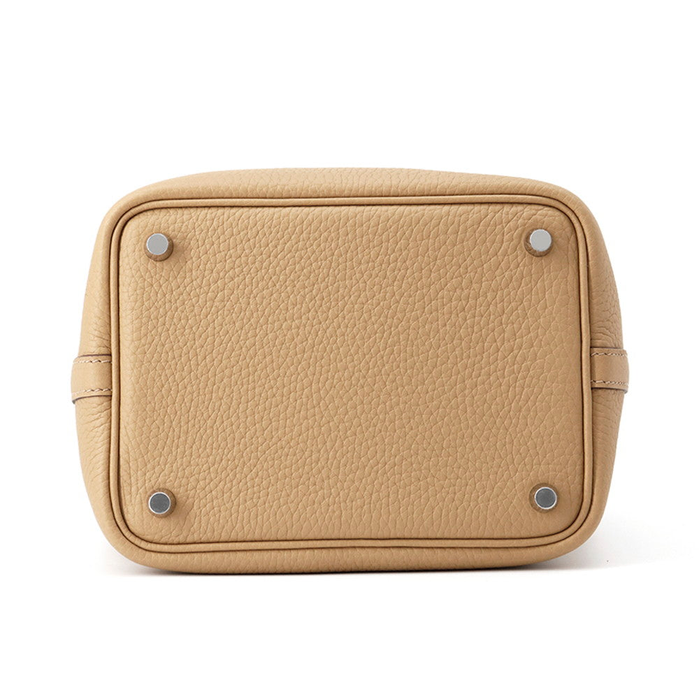 HERMES Picotin Lock Biscuit Taurillon Clemence Size PM