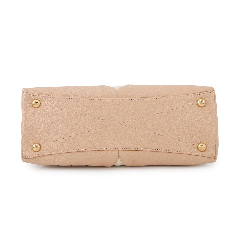 LOUIS VUITTON V Tote BeigeRose/Cream Monogram Empreinte Leather Size MM