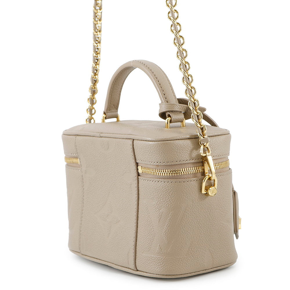 LOUIS VUITTON Vanity TourterelleM45608 Monogram Empreinte Leather Size PM