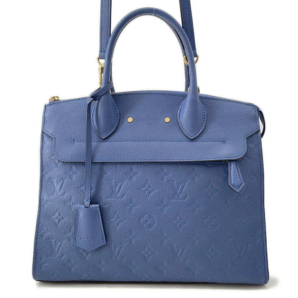 LOUIS VUITTON Pont Neuf DenimEncreM41751 Monogram Empreinte Leather Size MM