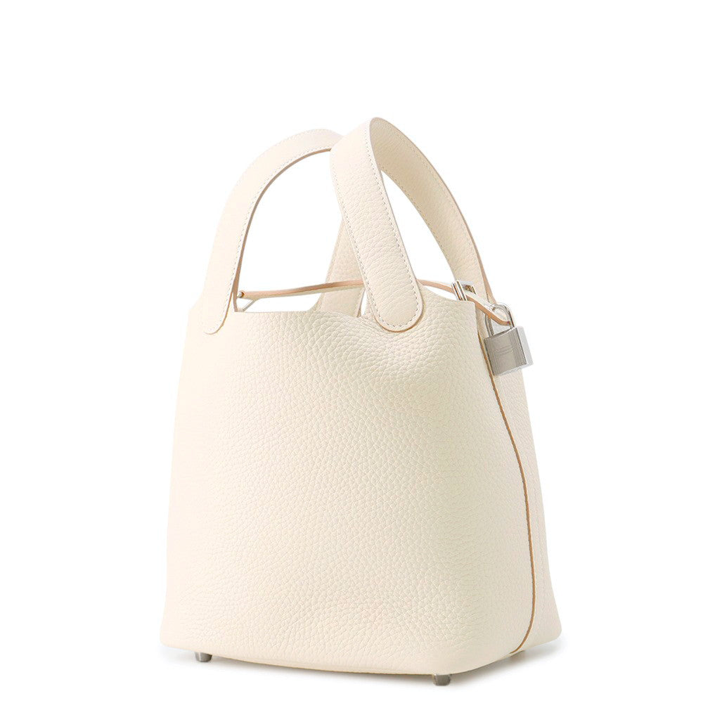 HERMES Picotin Lock Craie Taurillon Clemence Size PM