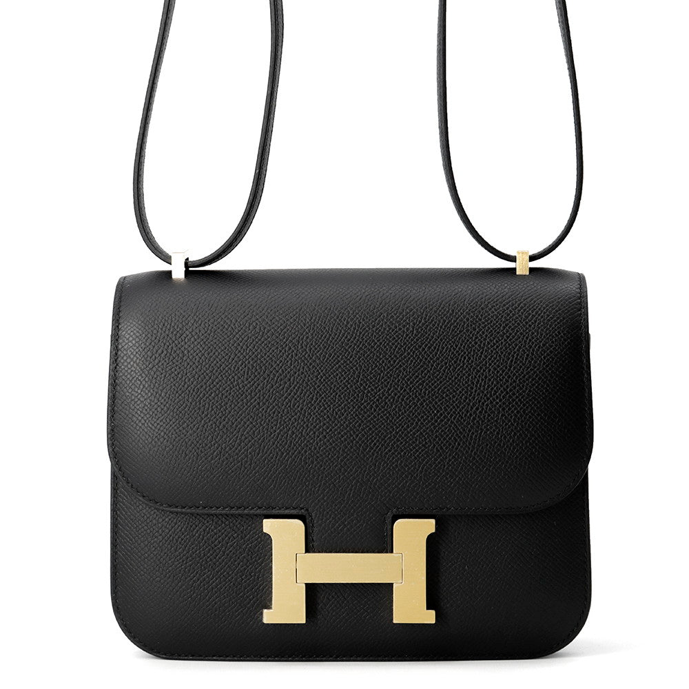 HERMES Constance3 Miroir Black Epsom Size Mini