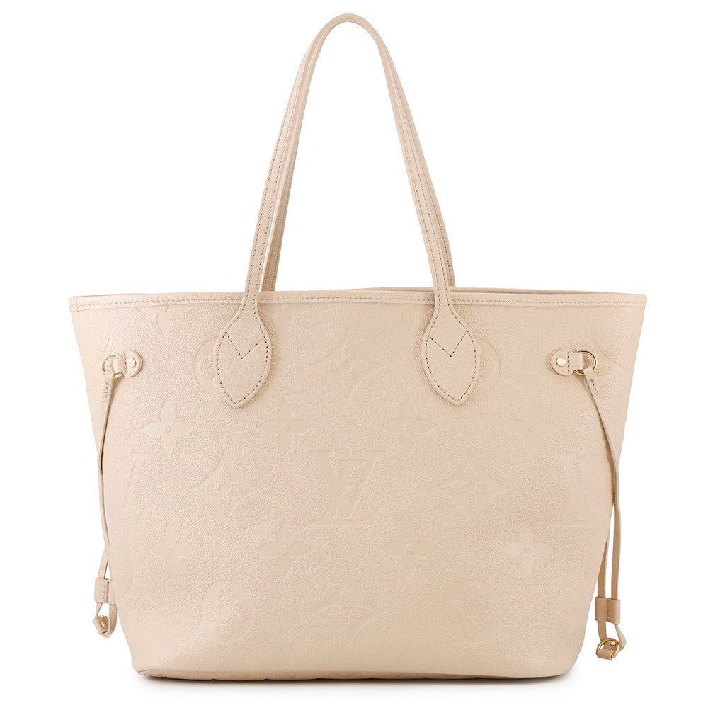 LOUIS VUITTON Neverfull TourterelleM45686 Monogram Empreinte Leather Size MM