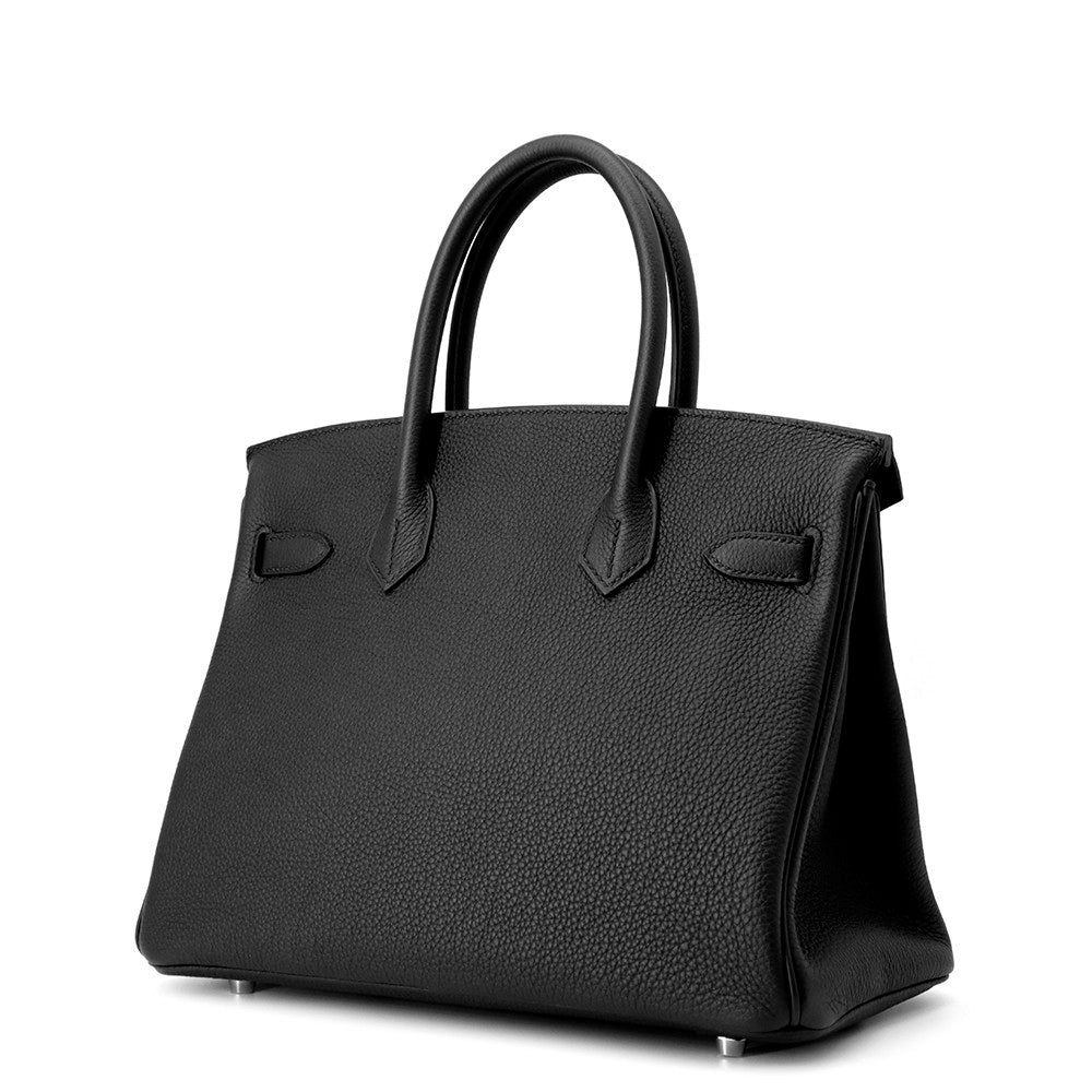 HERMES Birkin Black Togo Leather Size 30