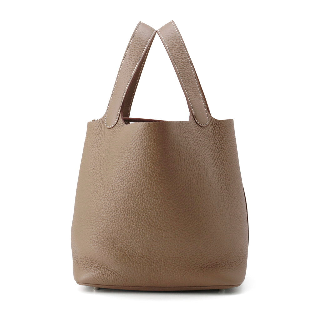 HERMES Picotin Lock Etoupe Taurillon Clemence Size MM