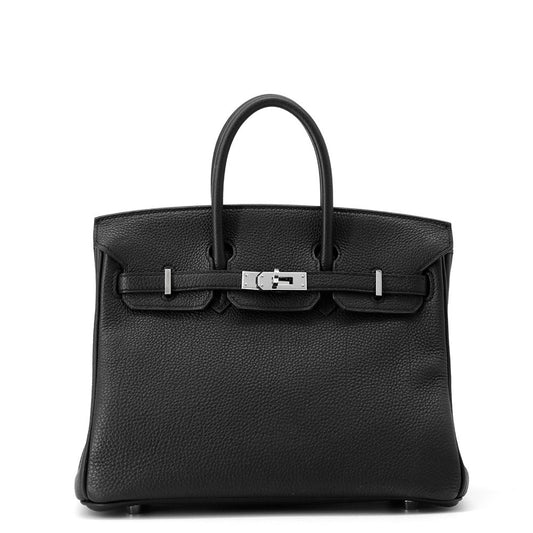 HERMES Birkin Black Togo Leather Size 25