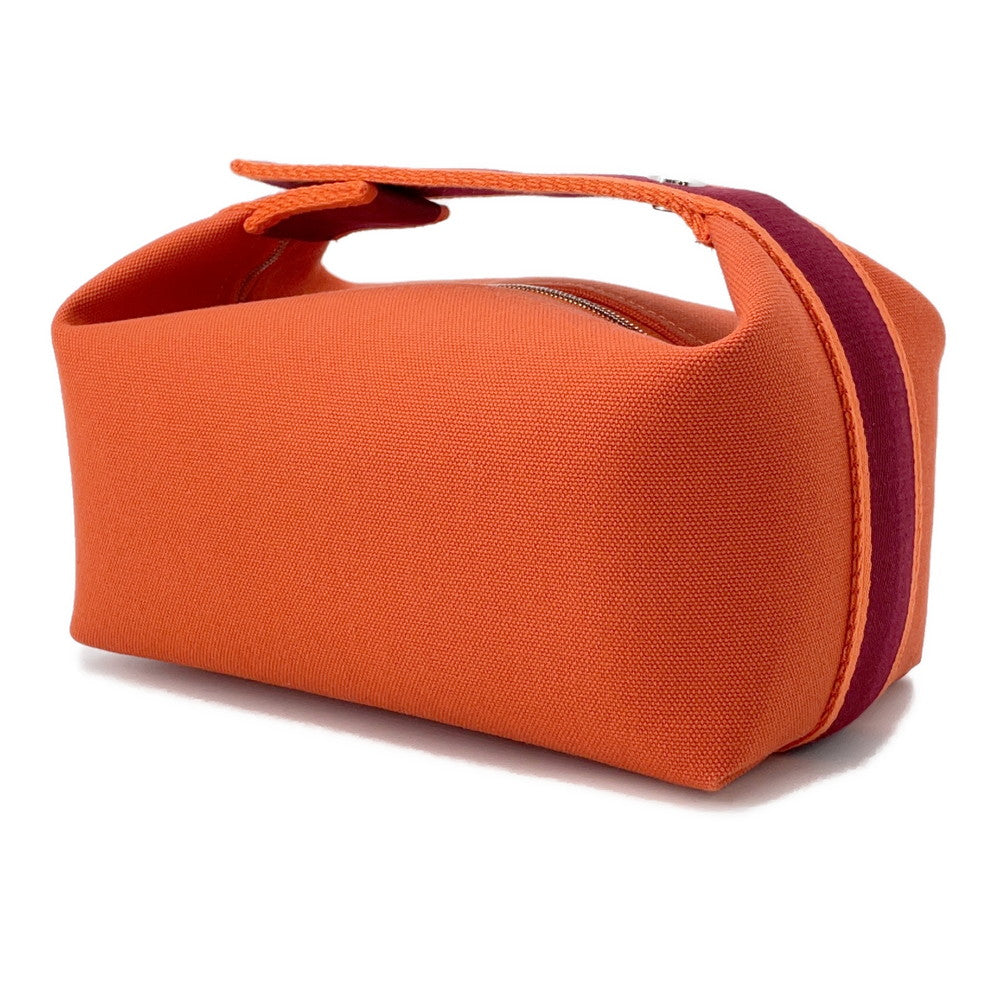 HERMES Brid a Black Feu/Bordeaux Canvas Size PM