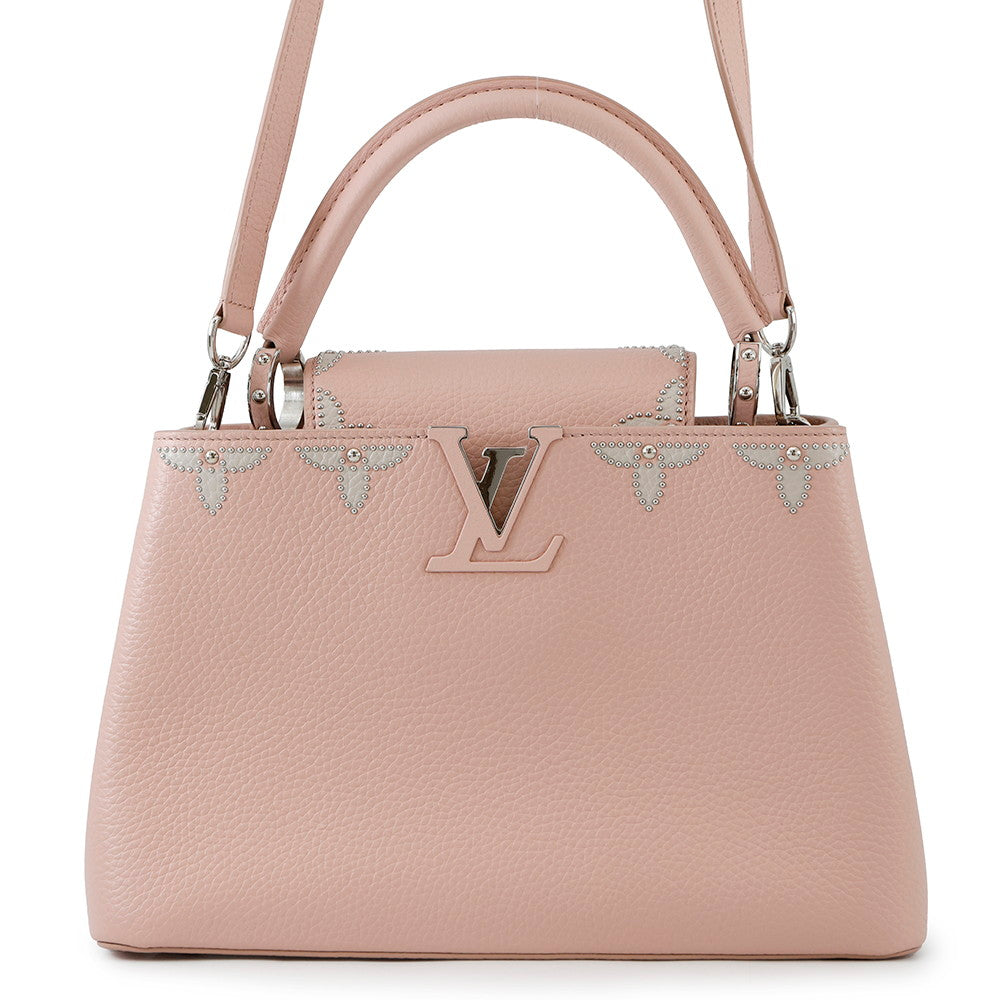 LOUIS VUITTON Capucines Rose PinkM51787 Taurillon Leather Size PM