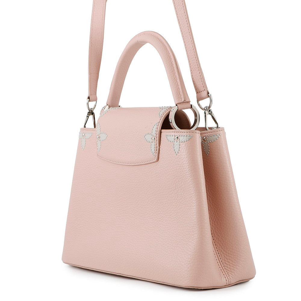 LOUIS VUITTON Capucines Rose PinkM51787 Taurillon Leather Size PM