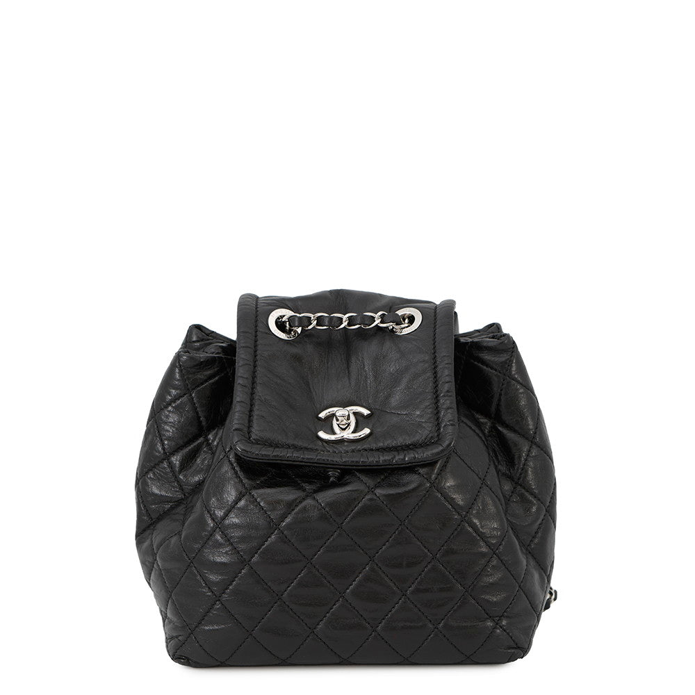 CHANEL Matelasse Beijing 2in1 Backpack Black Leather