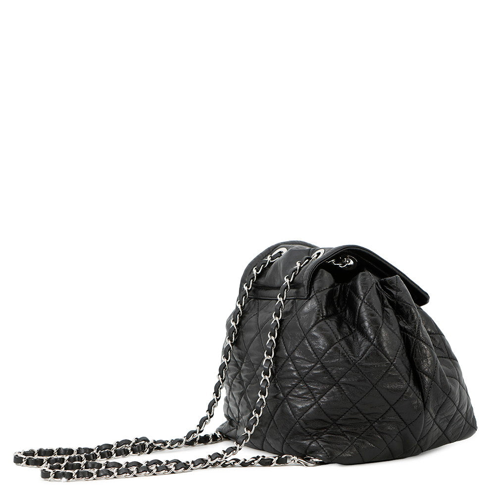 CHANEL Matelasse Beijing 2in1 Backpack Black Leather