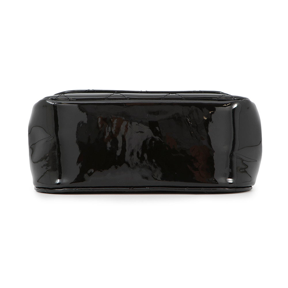 CHANEL Matelasse Mini Chain Shoulder Bag BlackAP3005 Patent Leather